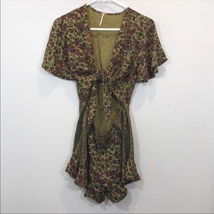 Free People Surf Date Tie Romper